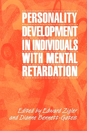 Imagen de archivo de Personality Development in Individuals with Mental Retardation a la venta por Better World Books: West