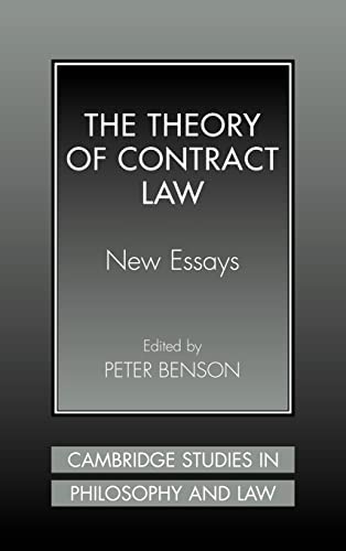 9780521640381: The Theory of Contract Law: New Essays