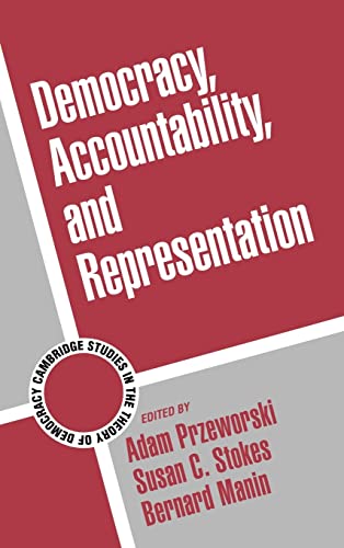 Beispielbild fr Democracy, Accountability, and Representation zum Verkauf von Brook Bookstore On Demand