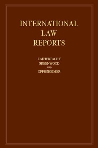 Beispielbild fr International Law Reports. Volume 111. zum Verkauf von Plurabelle Books Ltd