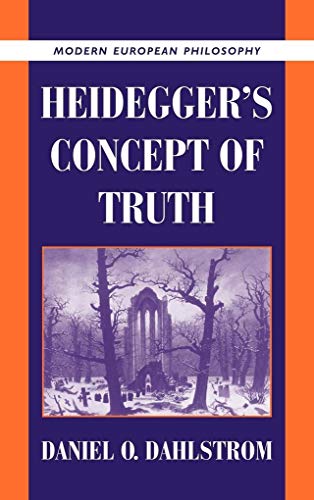 9780521643177: Heidegger's Concept of Truth (Modern European Philosophy)