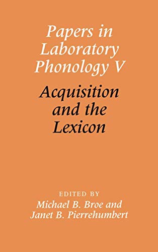 9780521643634: Papers in Laboratory Phonology V: Acquisition and the Lexicon