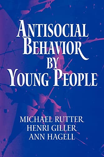 Imagen de archivo de Antisocial Behavior by Young People: A Major New Review a la venta por AwesomeBooks