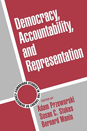 9780521646161: Democracy Accountability Represent