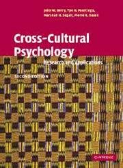 Stock image for Cross-Cultural Psychology: Research and Applications for sale by WorldofBooks