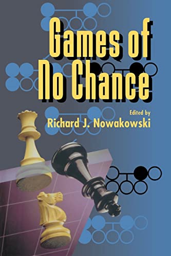 Beispielbild fr Games of No Chance (Mathematical Sciences Research Institute Publications) zum Verkauf von Chiron Media