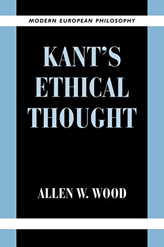 Beispielbild fr Kant's Ethical Thought (Modern European Philosophy) zum Verkauf von Anybook.com