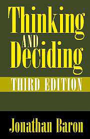 Stock image for Thinking and Deciding for sale by Harmonium Books