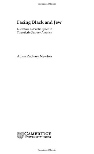 Imagen de archivo de Facing Black and Jew: Literature as Public Space in Twentieth-Century America (Cultural Margins, Series Number 9) a la venta por HPB-Red