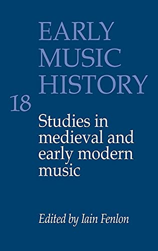 Stock image for Studies in Medieval and Early Modern Music for sale by Better World Books: West