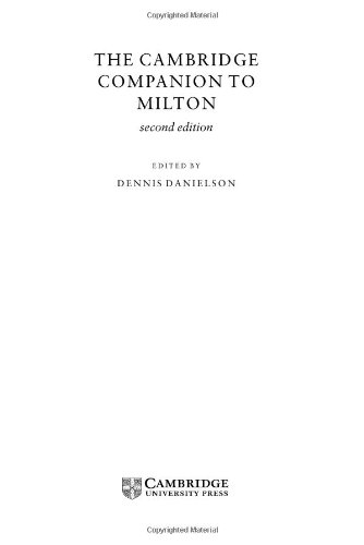 9780521652261: The Cambridge Companion to Milton (Cambridge Companions to Literature)