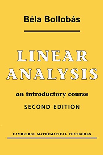 Imagen de archivo de Linear Analysis: An Introductory Course (Cambridge Mathematical Textbooks) a la venta por Front Cover Books