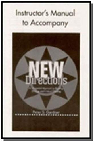 9780521657754: New Directions Instructor's Manual: An Integrated Approach to Reading, Writing, and Critical Thinking