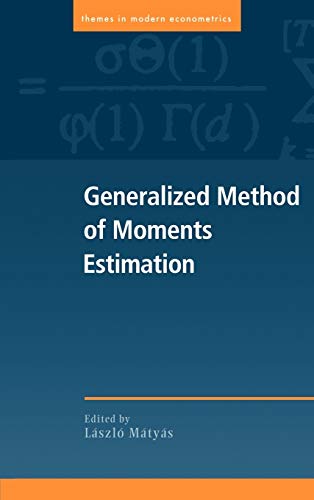 9780521660136: Generalized Method of Moments Estimation