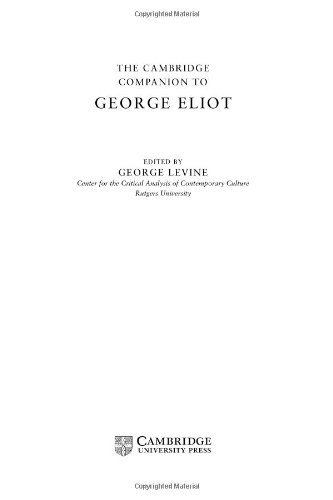 9780521662673: The Cambridge Companion to George Eliot (Cambridge Companions to Literature)