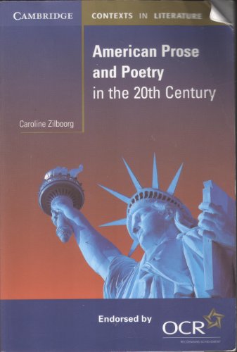 Beispielbild fr American Prose and Poetry in the 20th Century (Cambridge Contexts in Literature) zum Verkauf von WorldofBooks