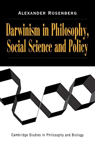 9780521664073: Darwinism in Philosophy, Social Science and Policy (Cambridge Studies in Philosophy and Biology)