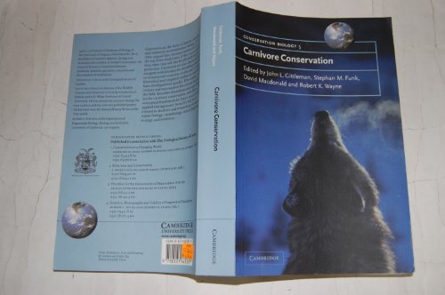 Imagen de archivo de Carnivore Conservation: 5 (Conservation Biology, Series Number 5) a la venta por WorldofBooks