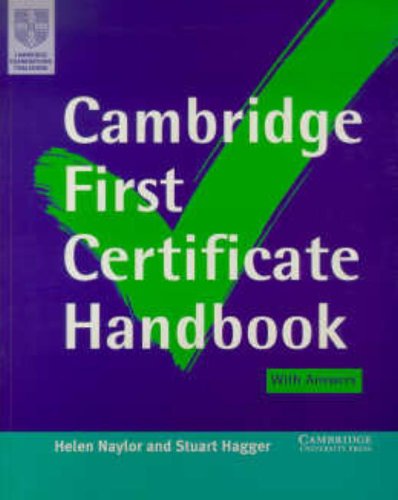 9780521666589: Cambridge First Certificate Handbook Self-study Pack