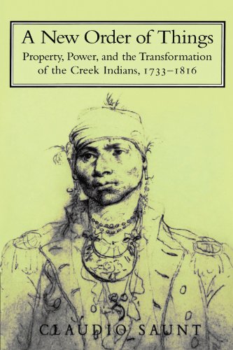 Beispielbild fr A New Order of Things: Property, Power, and the Transformation of the Creek Indians, 1733 1816 zum Verkauf von Chiron Media