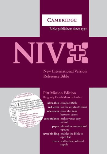9780521670296: New International Version Bible Pitt Minion Reference Edition Burgundy French Morocco Leather NI183RC