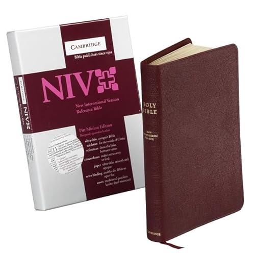 9780521670319: New International Version Bible Pitt Minion Reference Edition Burgundy Goatskin Leather NI186RC