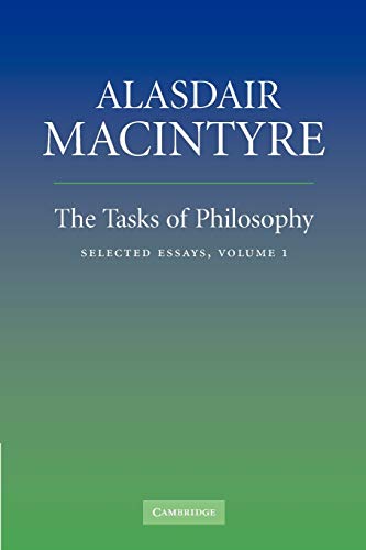 9780521670616: The Tasks of Philosophy, Volume 1: Selected Essays