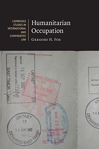 9780521671897: Humanitarian Occupation: 59 (Cambridge Studies in International and Comparative Law, Series Number 59)