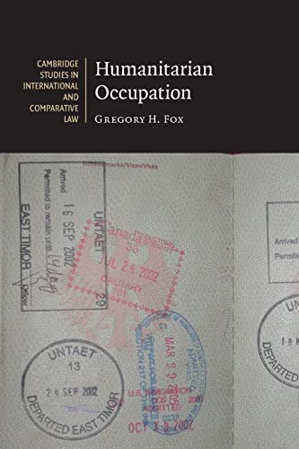 Imagen de archivo de Humanitarian Occupation a la venta por Better World Books