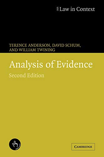 Beispielbild fr Analysis of Evidence zum Verkauf von ThriftBooks-Dallas