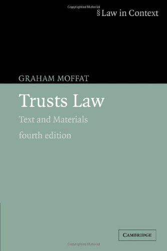 Stock image for Trusts Law: Text and Materials (Law in Context) for sale by WorldofBooks