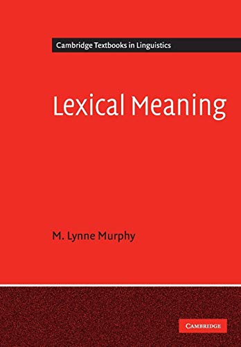 9780521677646: Lexical Meaning Paperback (Cambridge Textbooks in Linguistics)