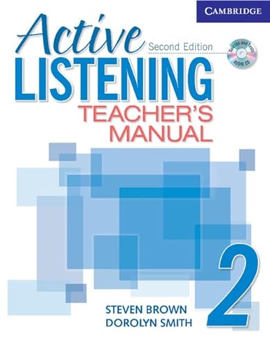 Imagen de archivo de Active Listening 2 Teacher's Manual with Audio CD (Active Listening Second edition) a la venta por HPB-Emerald
