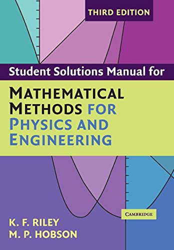 9780521679732: Student Solution Manual for Mathematical Methods for Physics and Engineering Third Edition Paperback