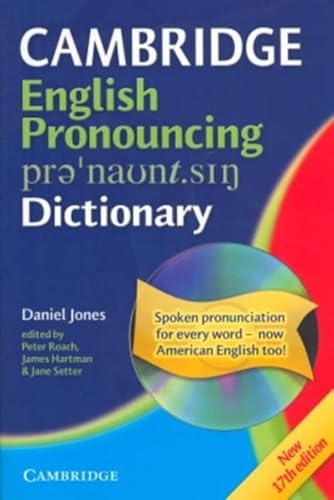 Imagen de archivo de Cambridge English Pronouncing Dictionary Paperback with CD-ROM for Windows a la venta por HPB Inc.