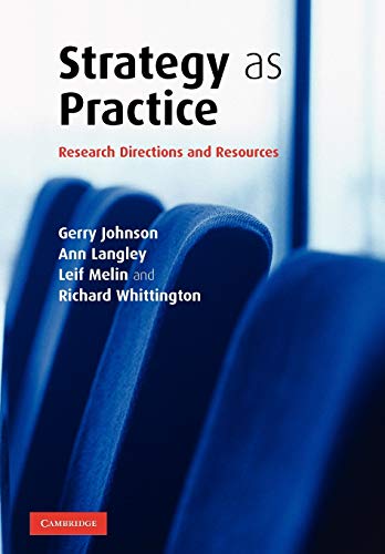 Imagen de archivo de Strategy as Practice: Research Directions and Resources a la venta por ThriftBooks-Atlanta