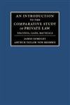 9780521681858: An Introduction to the Comparative Study of Private Law: Readings, Cases, Materials