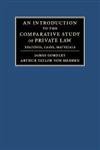 Stock image for An Introduction to the Comparative Study of Private Law: Readings, Cases, Materials for sale by Phatpocket Limited