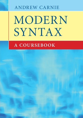 Stock image for Modern Syntax: A Coursebook for sale by WeBuyBooks