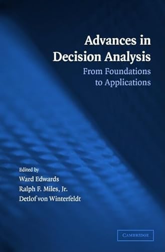 9780521682305: Advances in Decision Analysis Paperback: From Foundations to Applications