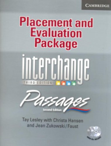 Beispielbild fr Placement and Evaluation Package Interchange Third Edition/Passages Second Edition with Audio CDs (2): An upper-level multi-skills course zum Verkauf von AwesomeBooks
