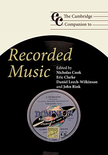Stock image for The Cambridge Companion to Recorded Music for sale by Moe's Books