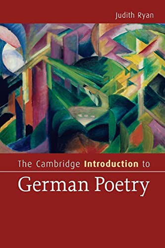 Stock image for The Cambridge Introduction to German Poetry for sale by Chiron Media