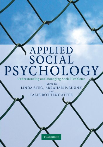 Beispielbild fr Applied Social Psychology: Understanding and Managing Social Problems zum Verkauf von BookHolders