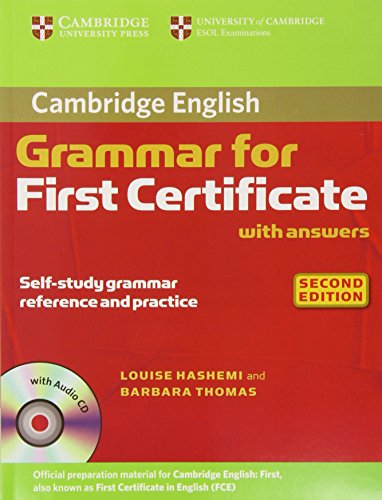 9780521690874: Grammar For First Certificate. Cambridge English (with Answers and audio CD)