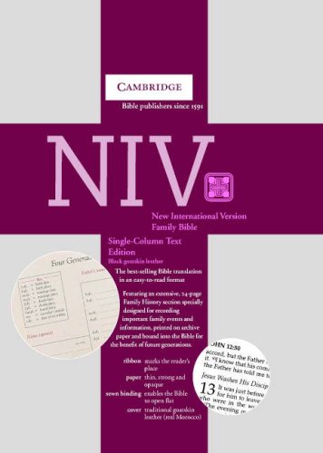 NIV Single Column Text Black Goatskin NI696TH (9780521691185) by Baker Publishing Group