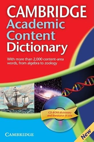 9780521691963: Cambridge Academic Content Dictionary Reference Book with CD-ROM - 9780521691963