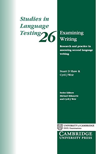 Stock image for Examining Writing: Research and Practice in Assessing Second Language Writing (Studies in Language Testing) for sale by Lakeside Books