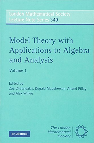 Beispielbild fr Model Theory with Applications to Algebra and Analysis : Volume 1 zum Verkauf von Buchpark