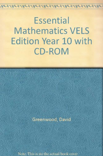 Essential Mathematics VELS Edition Year 10 with CD-ROM (9780521695558) by Greenwood, David; Robertson, David